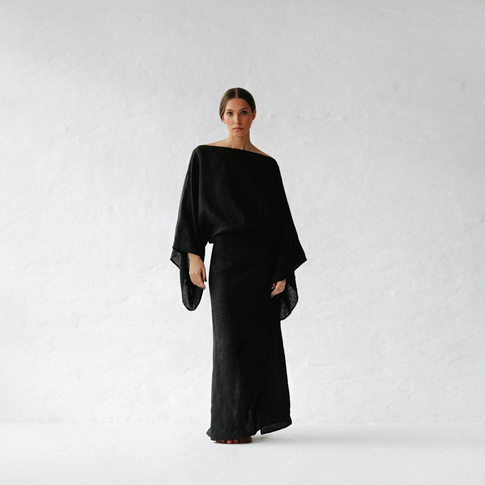 Seaside Tones Kiko Dress - Black