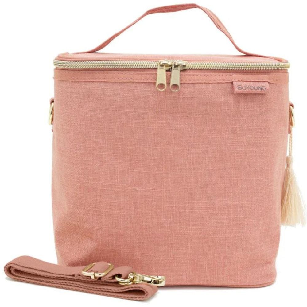 SoYoung Large Linen Insulated Lunch Poche