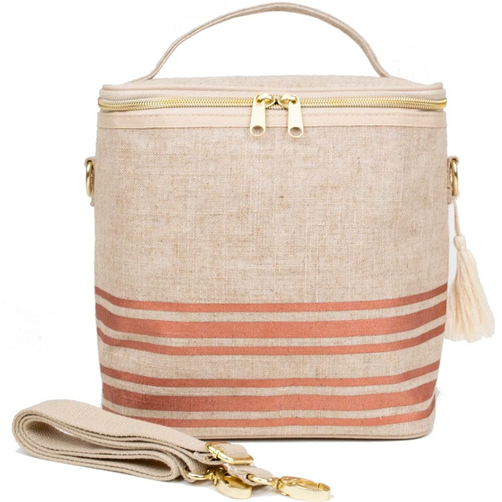SoYoung Large Linen Insulated Lunch Poche