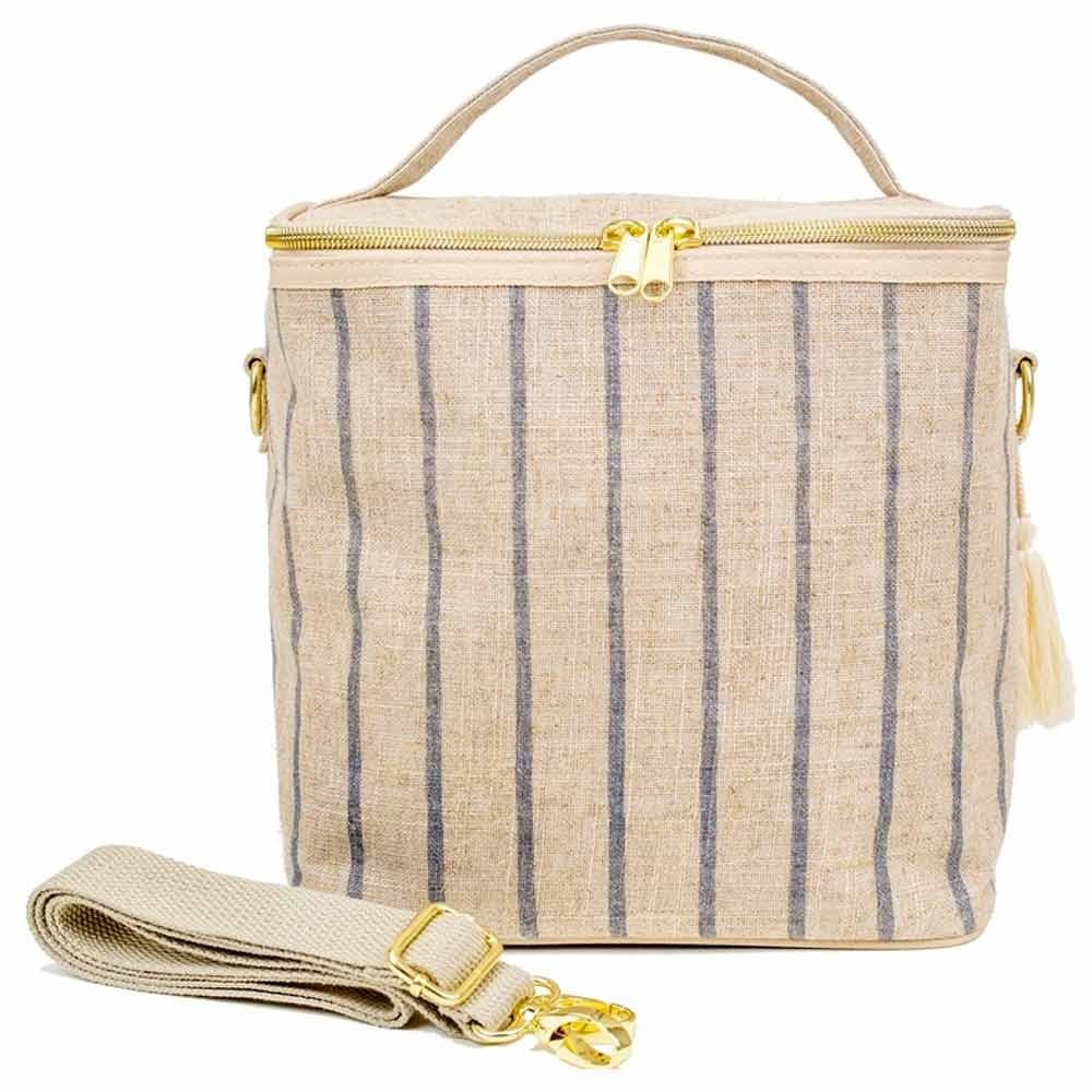 SoYoung Large Linen Insulated Lunch Poche