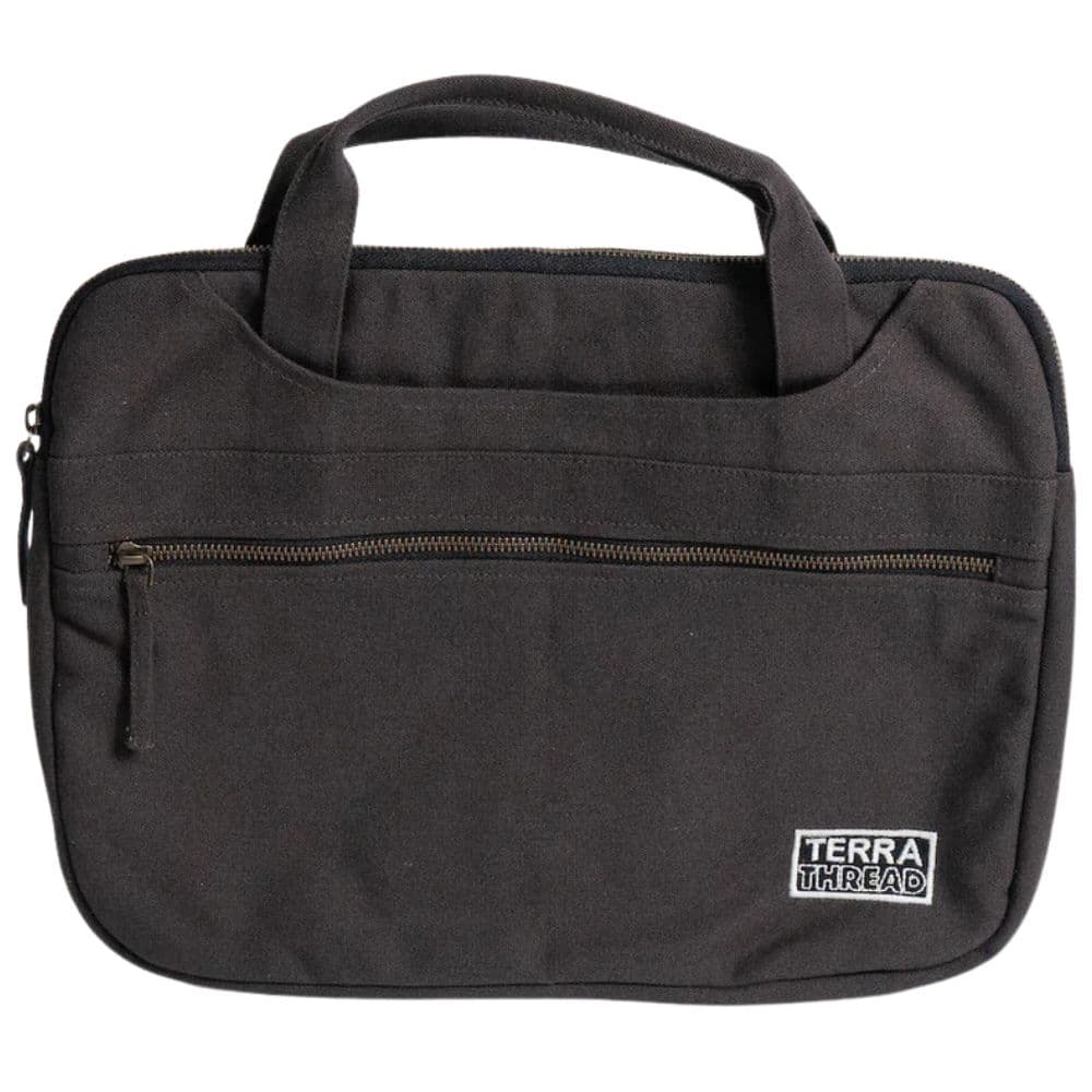 Terra Thread Hasta Laptop Sleeve With Handle Charcoal Grey