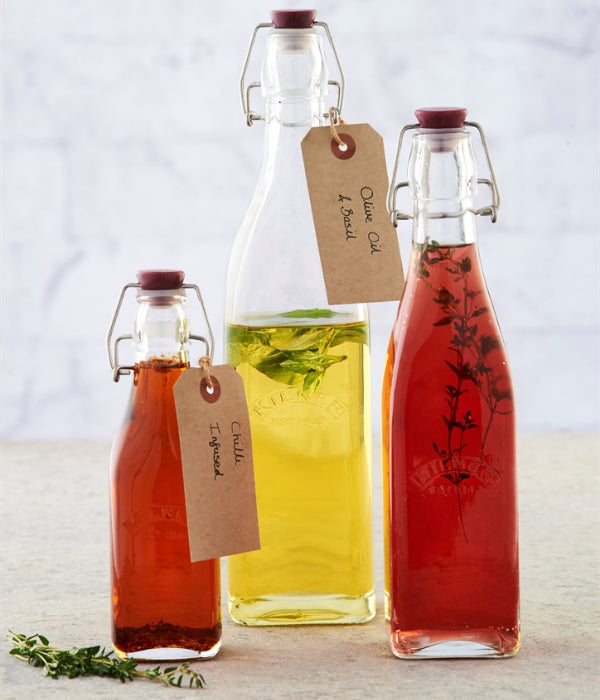 Kilner Clip Top Square Preserve Bottle 550ml