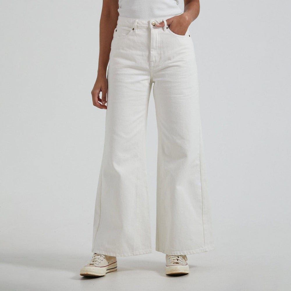 Glassons Womens Pants Size 8 High Waist Off White