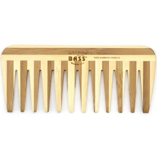 Bass Bamboo medium wide tooth comb