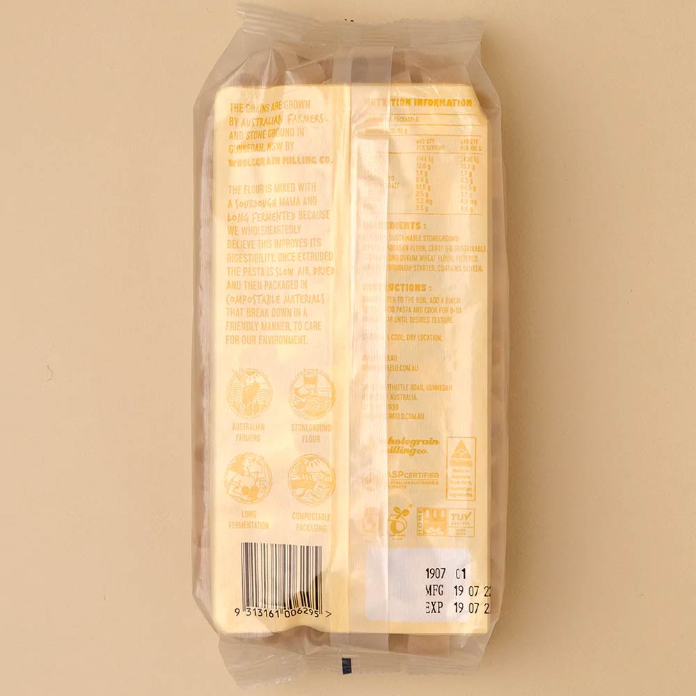 Berkelo Sourdough Pasta 400g Wholewheat Shells