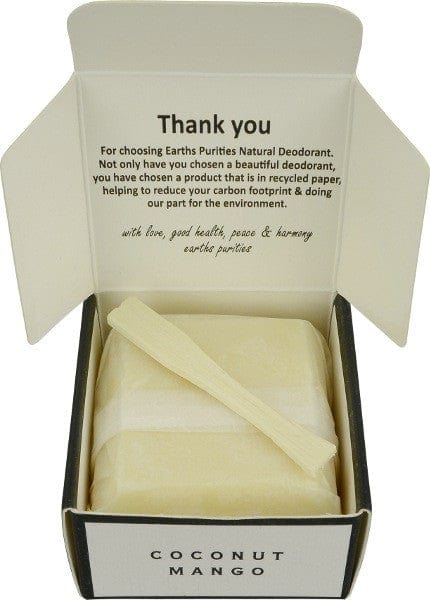 Earths Purities Bicarb Free Deodorant Paste - Coconut & Mango