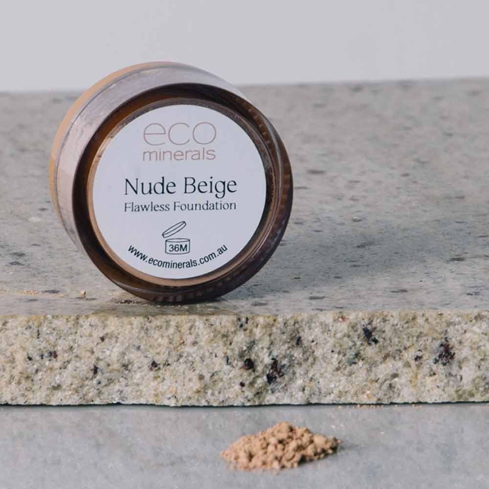 Eco minerals foundation 5g REFILL sachet - flawless nude beige