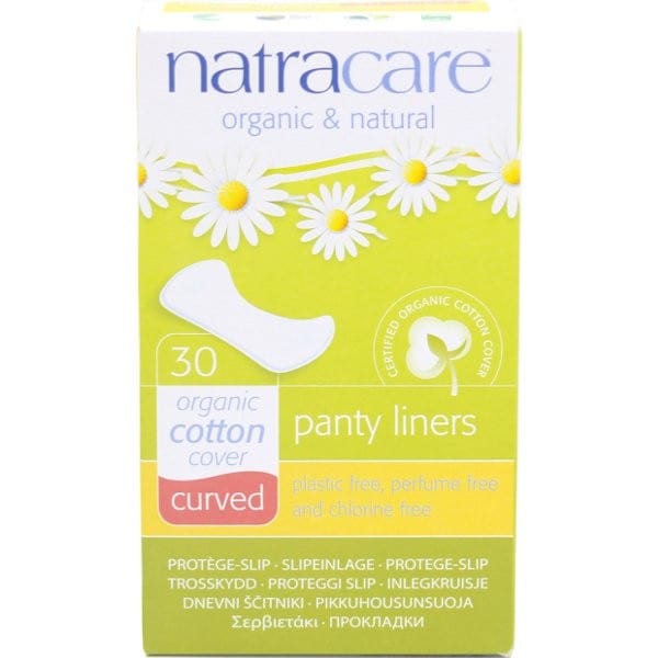 Buy Natracare Organic Cotton Panty Liners 30pk Curved Biome New