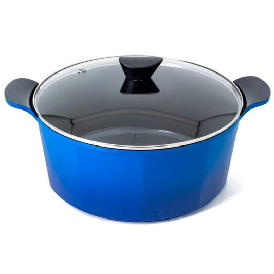 Neoflam Venn Deep Casserole Pot 32cm 9.6L - Blue