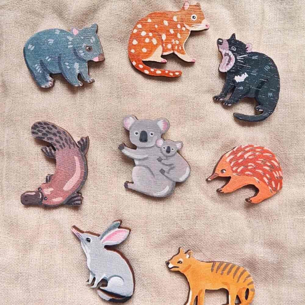 Pixie Nut and Co Echidna Brooch