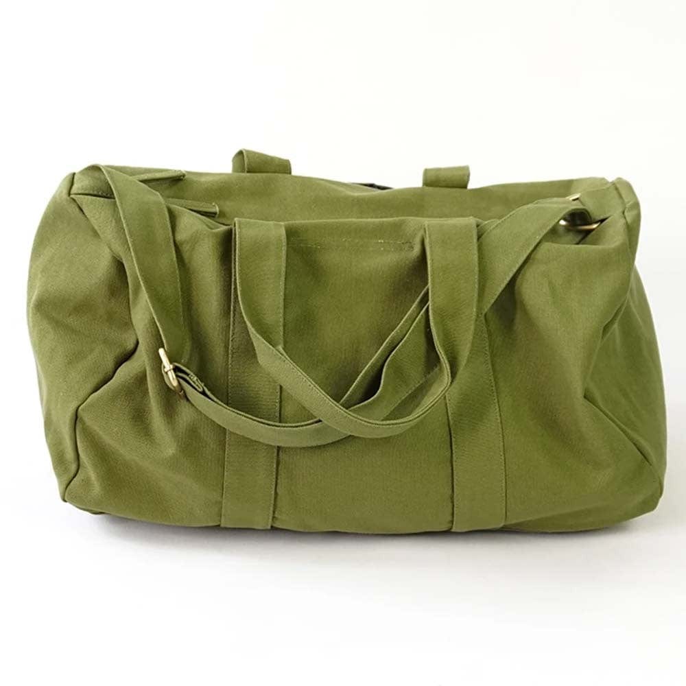 Terra Thread Organic Cotton Aarde Gym Bag - Olive Green