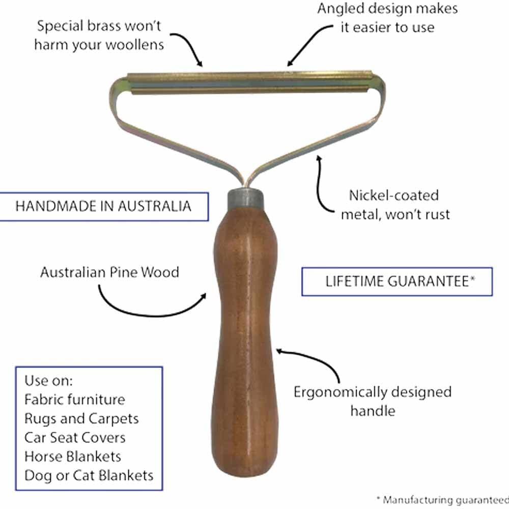 The Original Super EEZY Fabric Comb Wooden Handle
