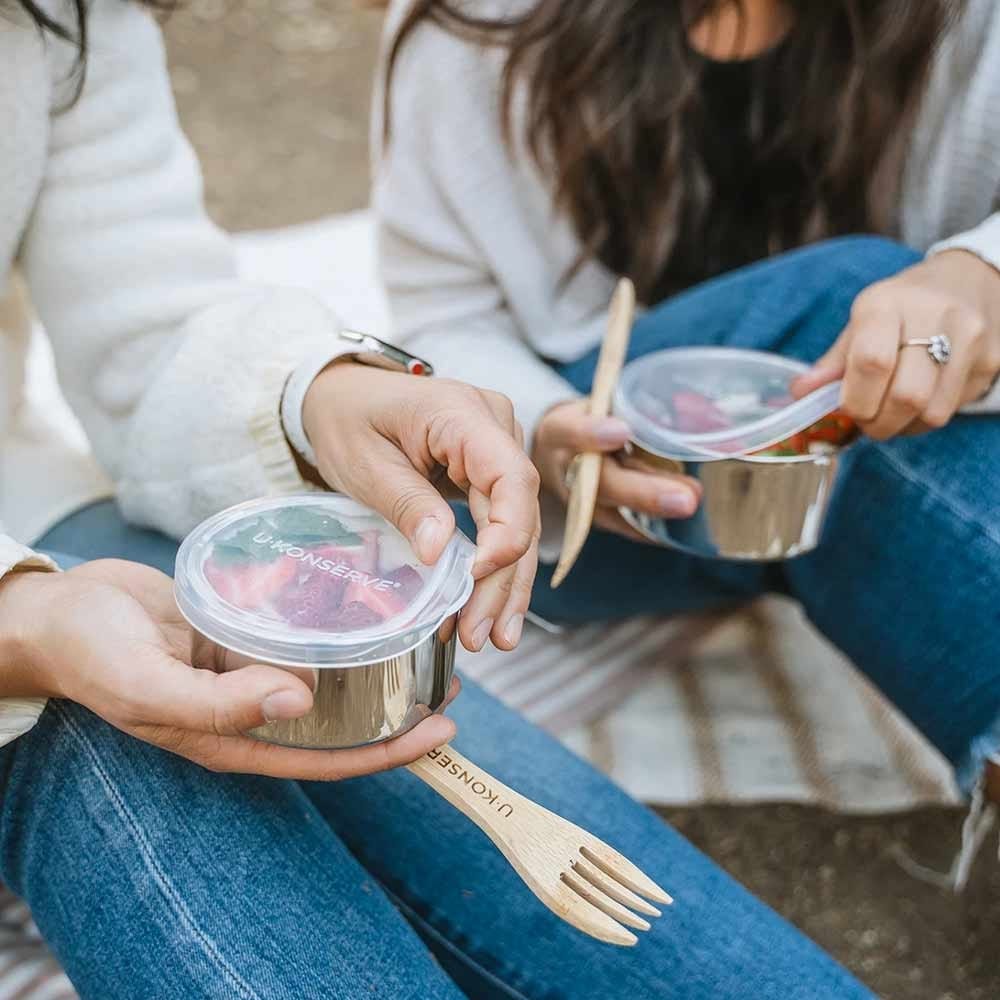 U Konserve Round To-Go Container 9oz/255ml - Clear Silicone