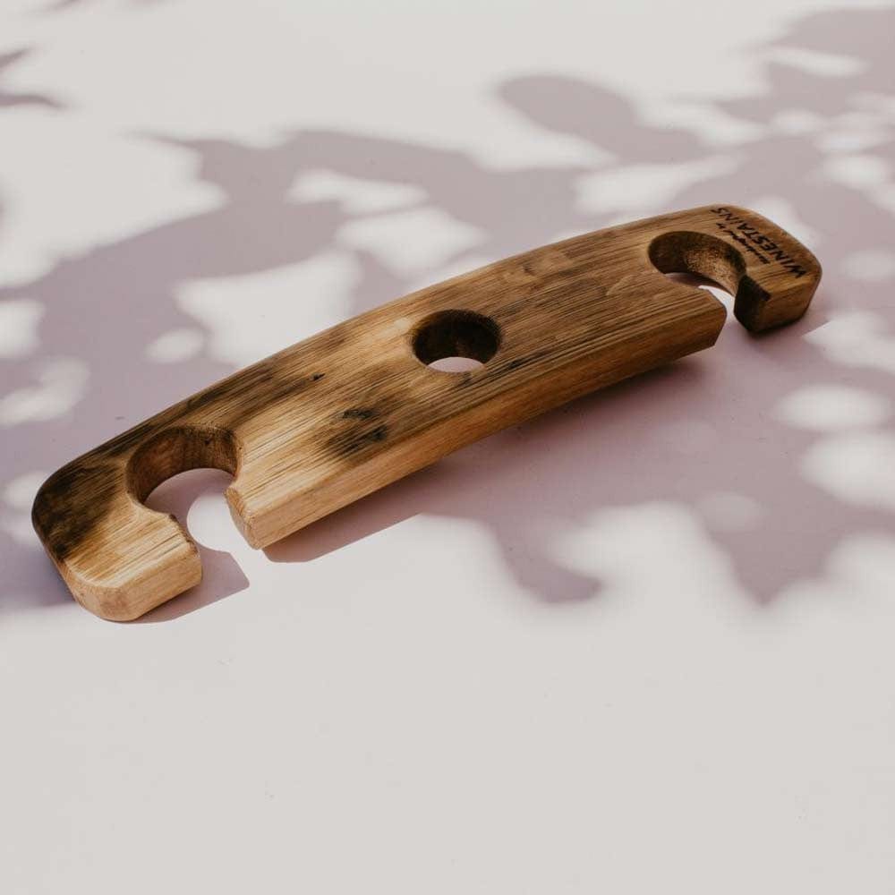 Winestains Wine Glass and Bottle Display