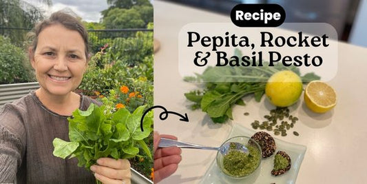 Toasted Pepita, Rocket and Basil Pesto Recipe