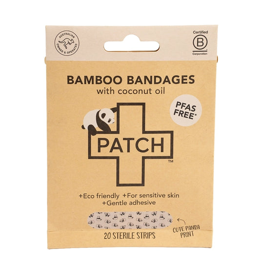 Patch Kids Bamboo Bandages 20 Strips - Coconut Oil