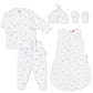 Aster & Oak 5 Piece Organic Cotton Gift Box Set - Little Leaf