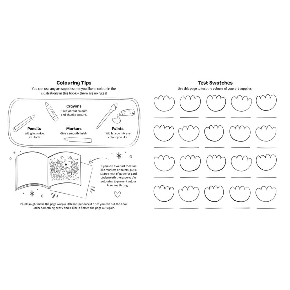 Aussie Cosy Nature Colouring Book