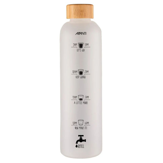 Avanti 'Drink More' Velvet Glass Water Bottle 1L