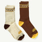 Banabe Oganic Cotton Crew Sock 2pk - Rad Pop