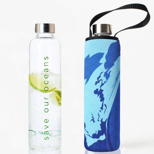 BBBYO Glass Water Bottle with Cover 750mL - Rush