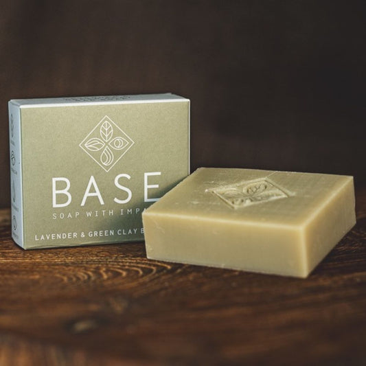 Base Soaps Lavender & Green Clay Soap Bar