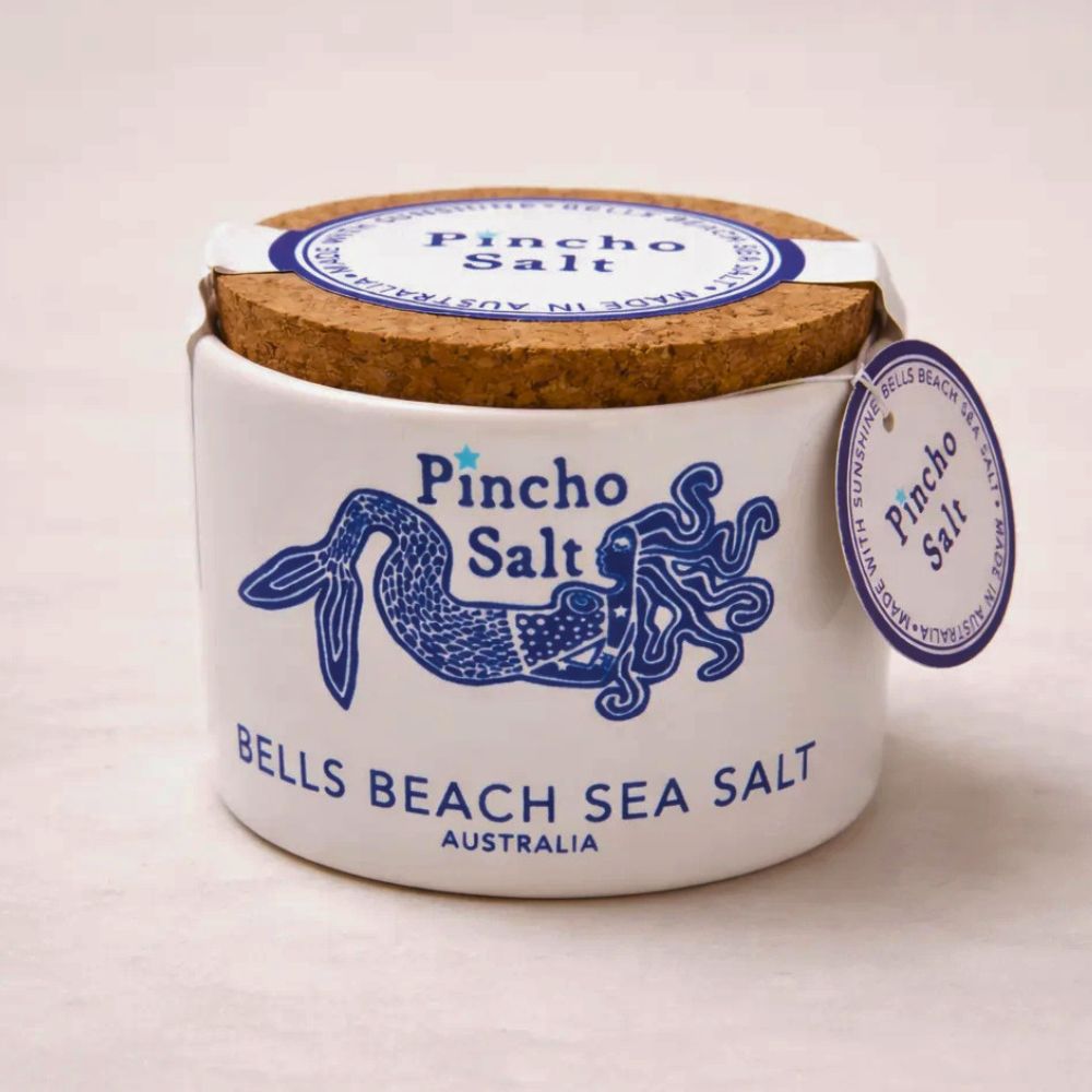 Bells Beach Hand Harvested Sea Salt – Finishing Salt in Ceramic Pot 110g