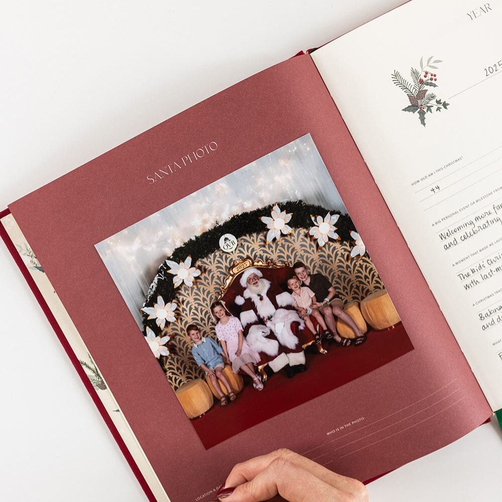 Bespoke Letterpress Heirloom Christmas 10 Year Memory Journal