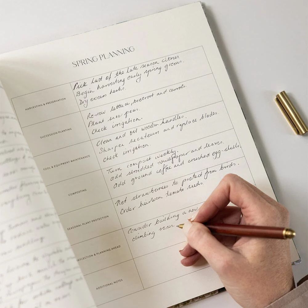 Bespoke Letterpress Heirloom Gardening Journal