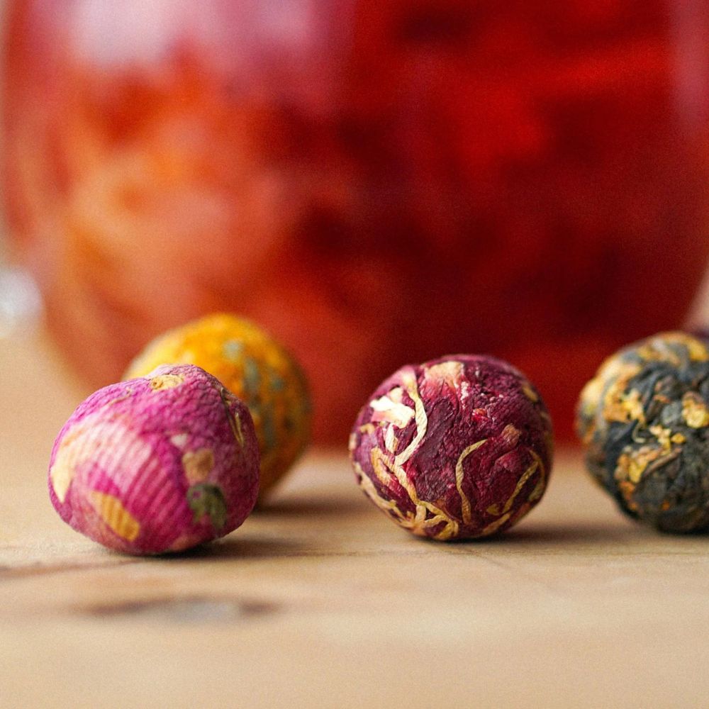 Better Tea Co.  Blooming Tea - Tea Ball Tube 6pk