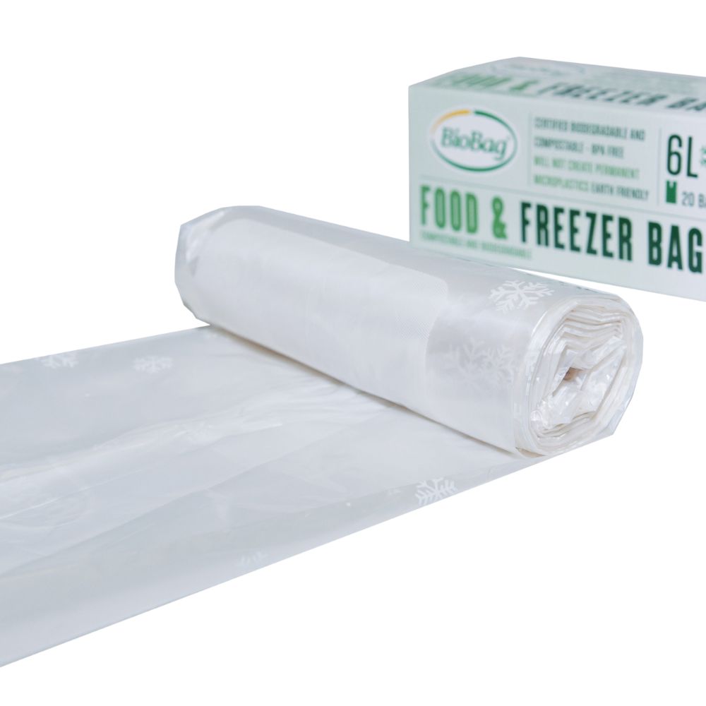 BioBag Biodegradable Food & Freezer Bags 6L - 20 bags