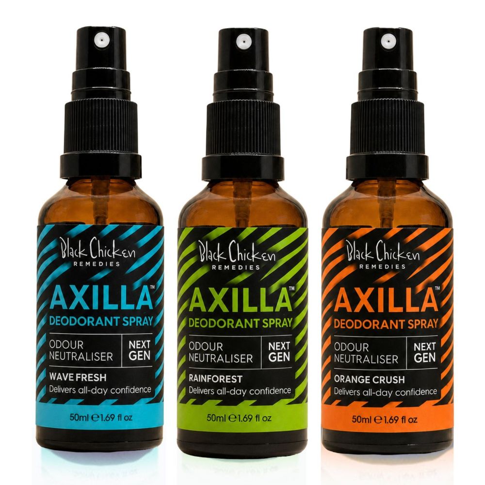 Black Chicken Remedies Axilla Deodorant Spray Trio Gift Pack - Teen & Kids