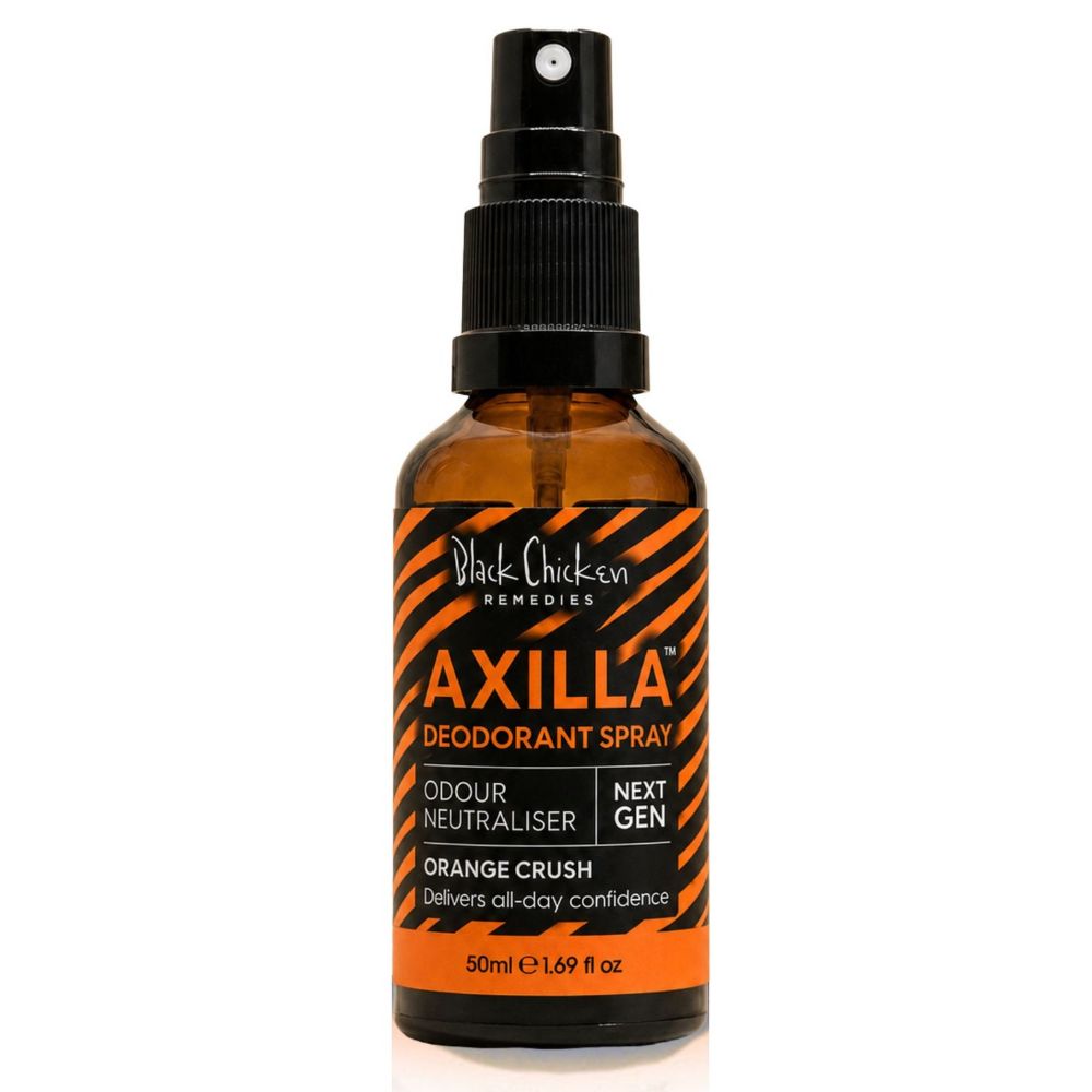 Black Chicken Remedies Teen & Kids Axilla Natural Deodorant Spray 50ml - Orange Crush