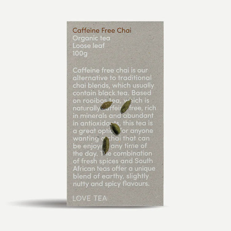 Love Tea Organic Loose Leaf Tea 100g - Caffeine Free Chai