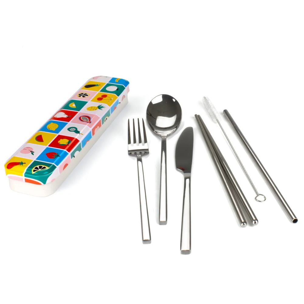 Carry Your Cutlery Portable Cutlery Set - Retro Fruits
