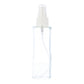Clear Glass Bottle Tall with White Atomiser - 100ml