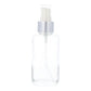 Clear Glass Bottle with White Serum Pump - 100ml