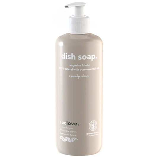Euclove Non-Toxic Dish Soap 500ml - Tangerine & Tulsi