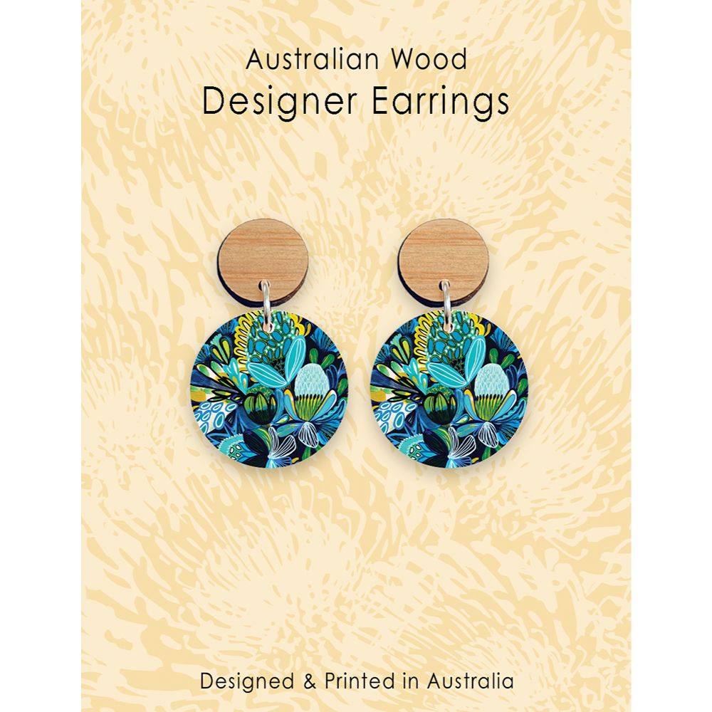 Aero Designer Earrings - Azure Natives