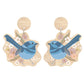 Aero Designer Earrings - Blue Wren