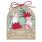 Earth Greetings Christmas Gift Tags - Pink Cockatoo Wreath 8pk