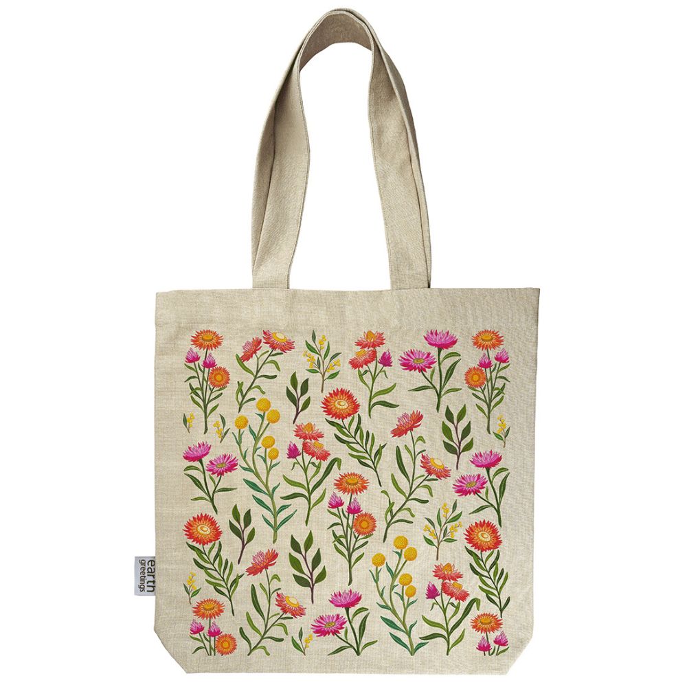 Earth Greetings Organic Tote Bag With Pocket - Everlasting Love
