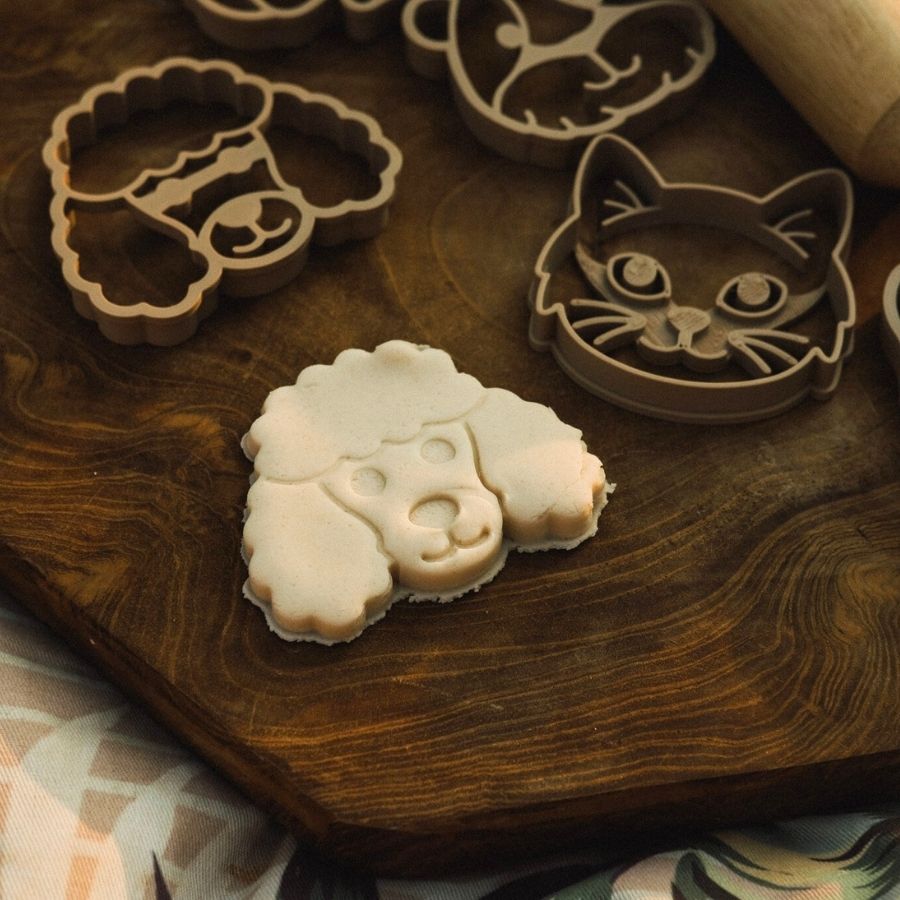 Cookie Cutter / Play Dough Cutter Set - Pet Faces (set of 5)