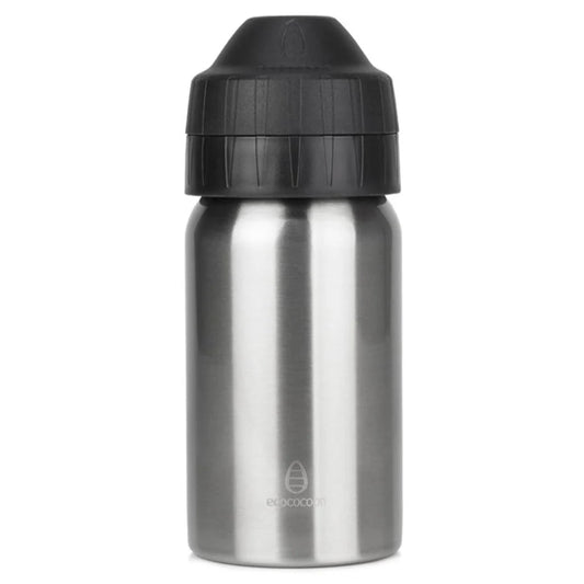 Ecococoon 350ml Brushed Silver Stainless Steel Water Bottle