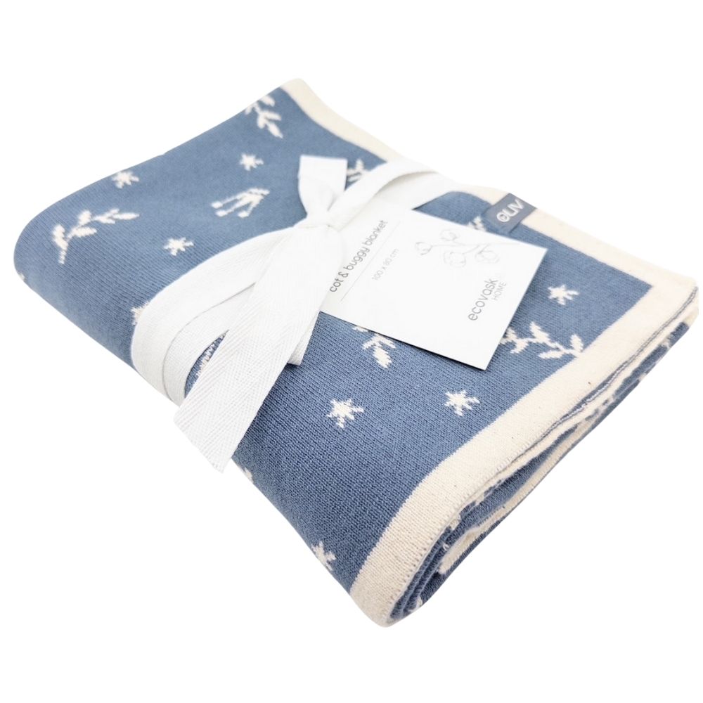 Ecovask Cot / Pram Blanket Organic Cotton