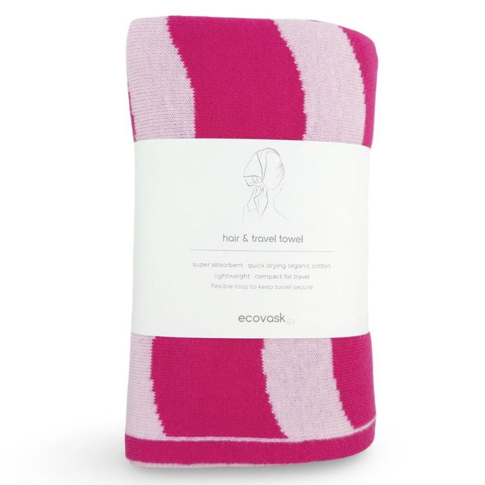 Ecovask Travel Towel & Hair Wrap - Organic Cotton