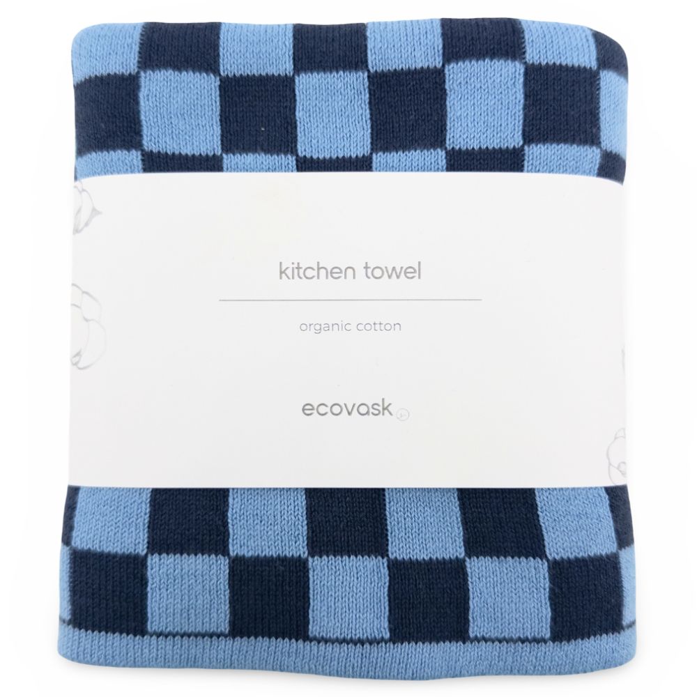 Ecovask Kitchen Tea Towel Single Organic Cotton