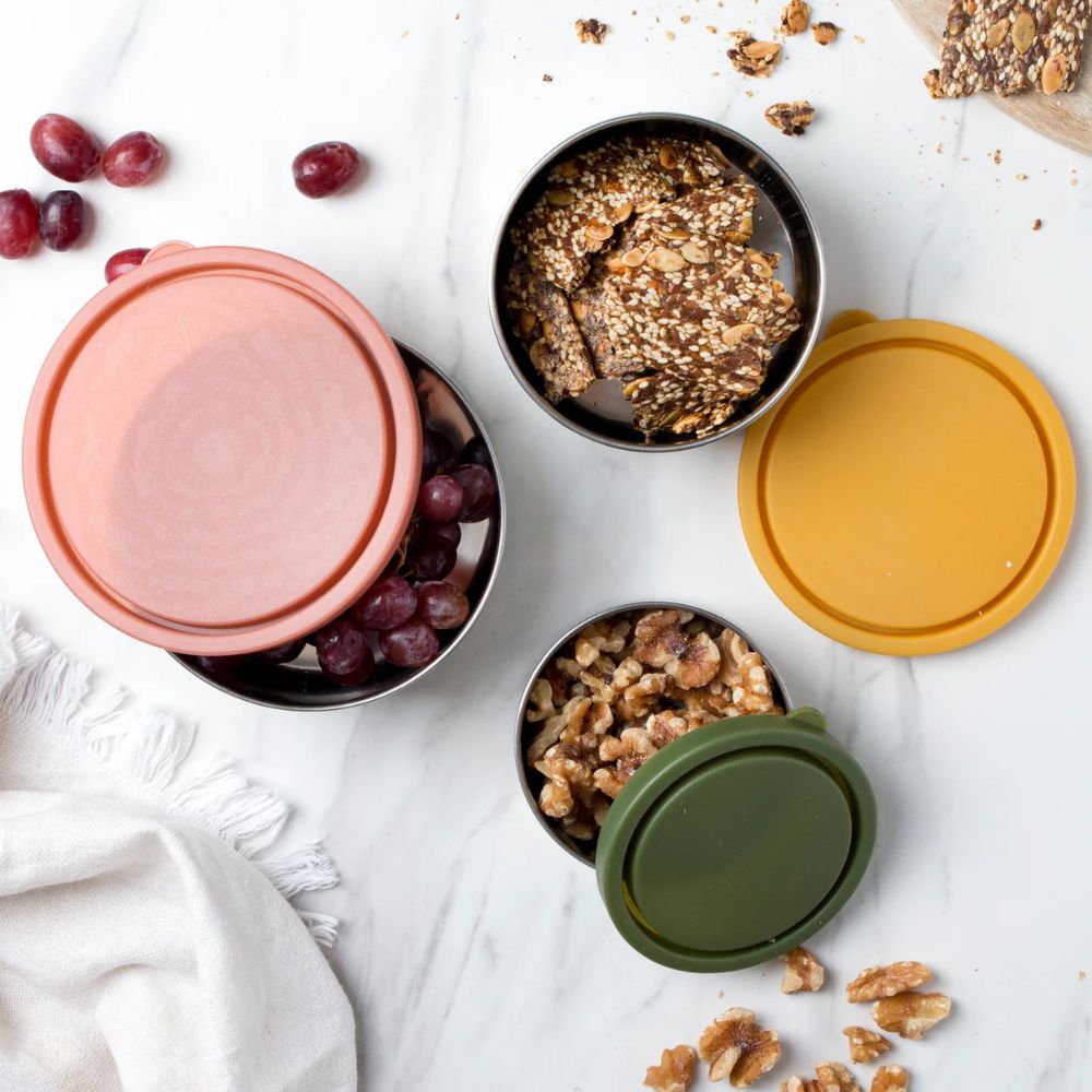 Ever Eco Stainless Steel Round Nesting Containers Set of 3
