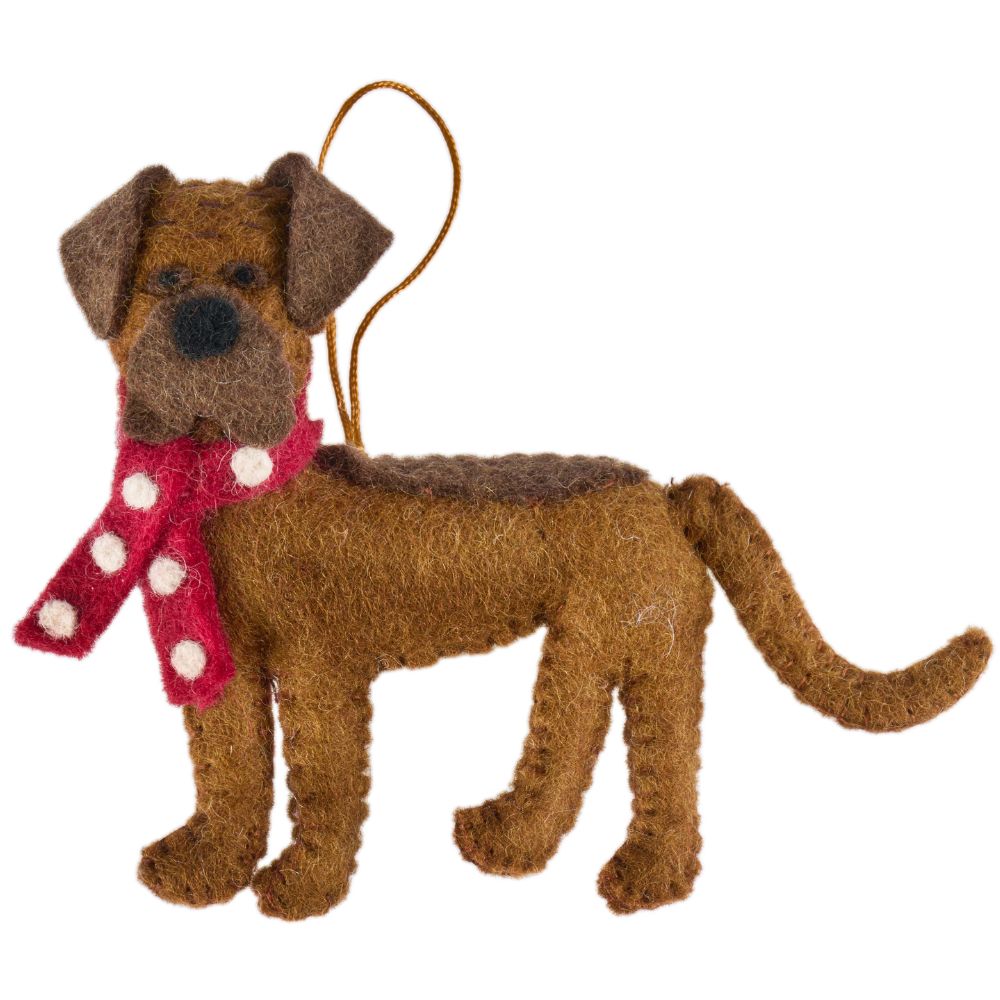 Buy Fairtrade Felt Christmas Decoration - Rhodesian Ridgeback – Biome ...