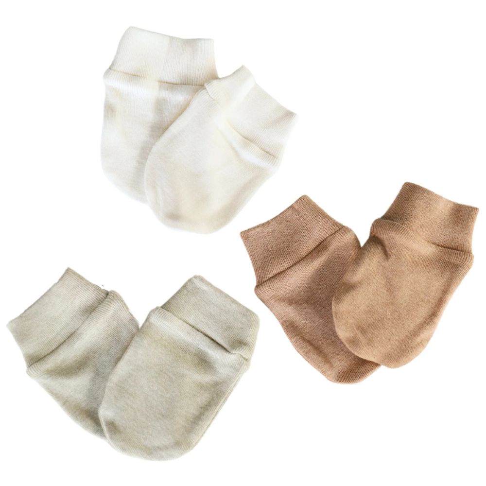 Fibre For Good Organic Baby Mittens (3 Pk)